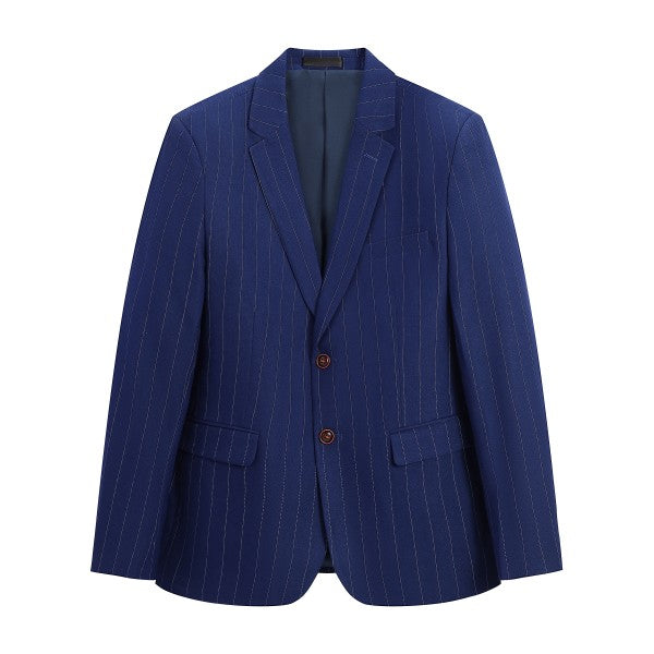 Mens Formal 3 Piece Pinstripe 2 Button Suit - Fashions Envy