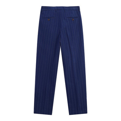 Mens Formal 3 Piece Pinstripe 2 Button Suit - Fashions Envy