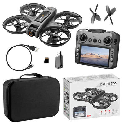 S156 Brushless RC Drone with Screen - FPV HD Camera