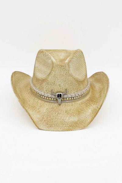 Bull Skull Western Vintage Cowboy Hat
