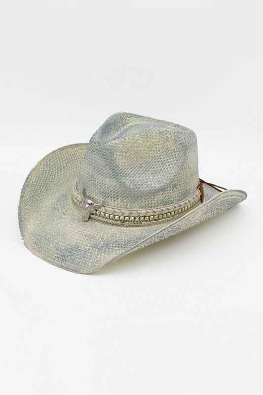 Bull Skull Western Vintage Cowboy Hat