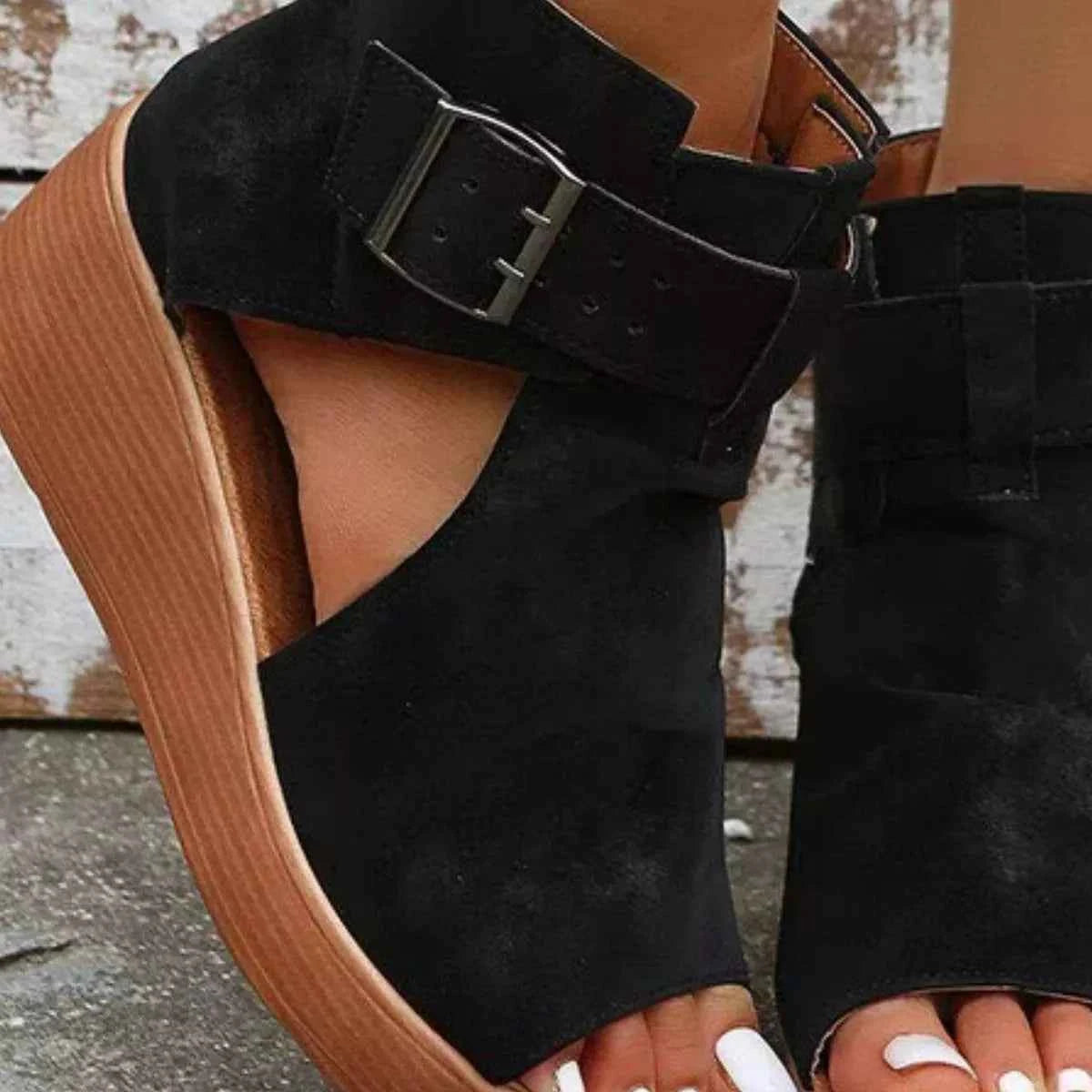 Open Toe Wedge Sandals