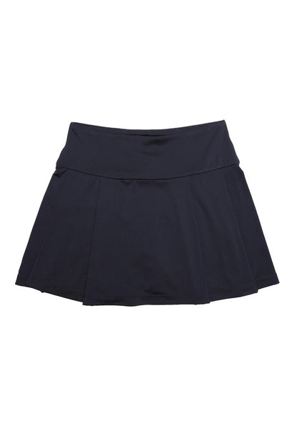 Solid Light Fabric Tennis Skirt