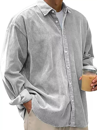 Men's Full Size Button Up Long Sleeve Shirt Plus Size - Fashions Envy