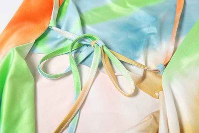 Strappy Backless Halter Dress - Summer Maxi Gown