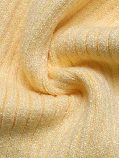 Ribbed Button-Up Cardigan - Chic Asymmetrical Style - Fashions Envy