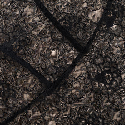 Sweetheart Neck Lace Dress - Long Sleeve Bodycon Mini - Fashions Envy