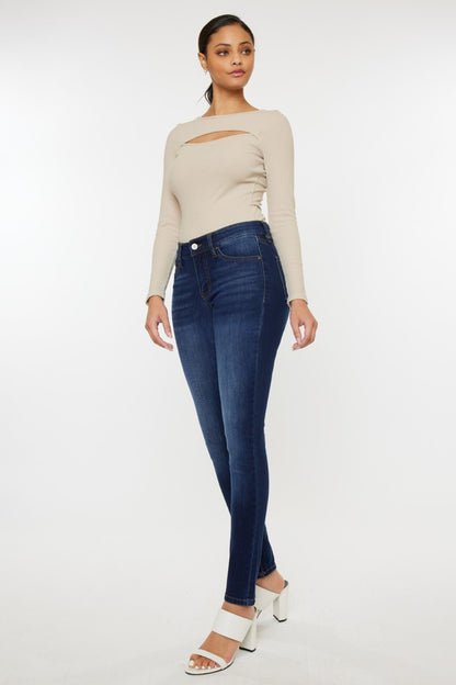 Mid Rise Gradient Skinny Kancan Jeans