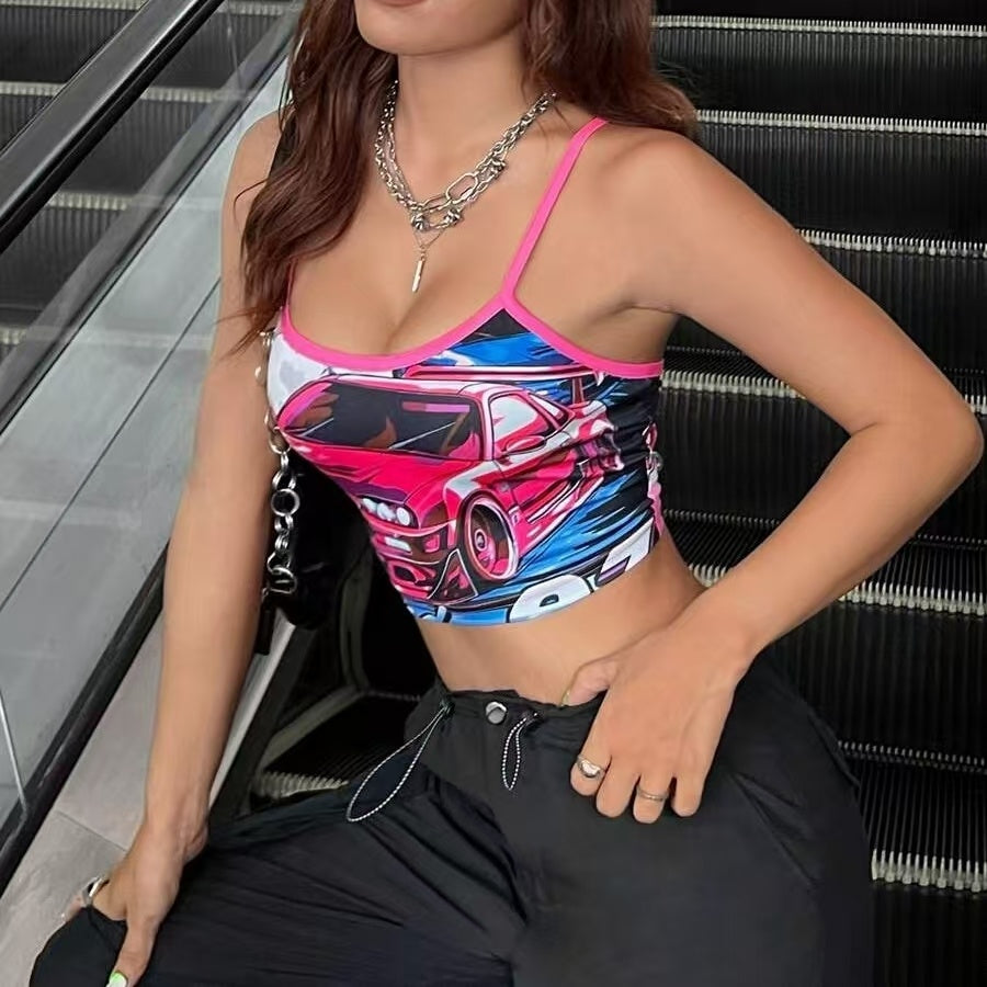 Printed Fashionable Slimming Versatile Tank Top