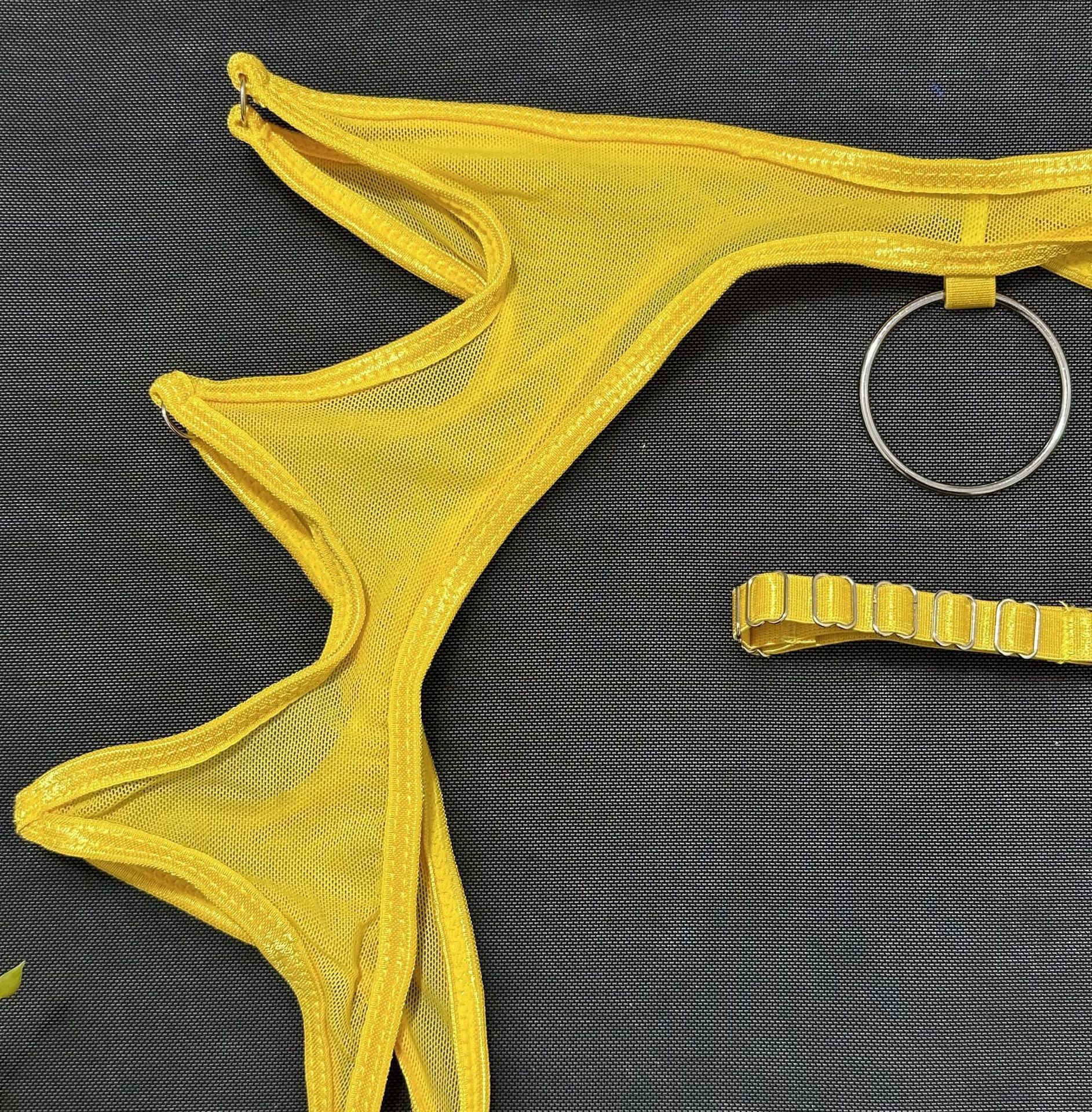 Mesh Lingerie Set - 3 Piece Body Shaping Underwire - Fashions Envy