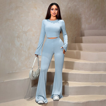Pants Set - Long Sleeve Two-Piece Outfit
