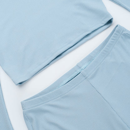 Pants Set - Long Sleeve Two-Piece Outfit