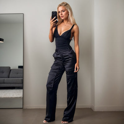 Camisole Top - V-Neck Sleeveless Minimalist Tank