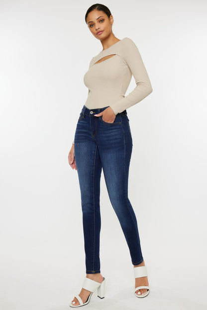 Mid Rise Gradient Skinny Kancan Jeans