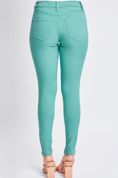 SeaGreen Full Size Hyperstretch Mid-Rise Skinny Pants