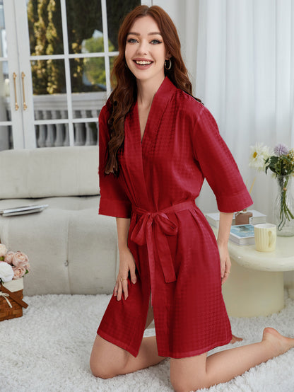 Kimono Robe - Lightweight Spa Bathrobe Nightgown