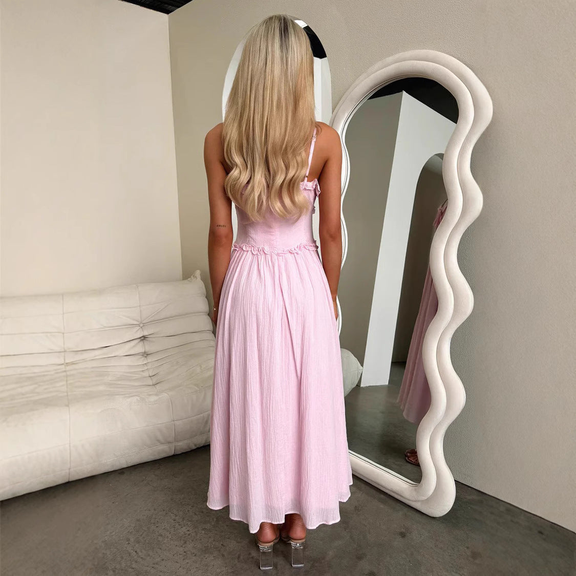 Sleeveless Casual Loose Vacation Style Maxi Dress