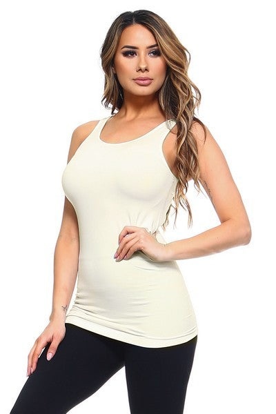 Stretchy Seamless Fitted Tank Top