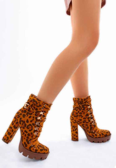 Fremont Leopard Print Chunky Boots