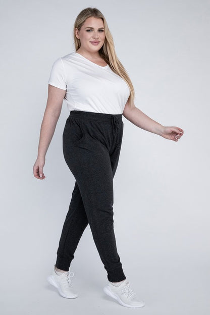 Relaxed Fit Plus Size Casual Jogger Pants