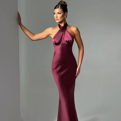 Elegant Backless Sleeveless Dress - Summer Fashion Dress