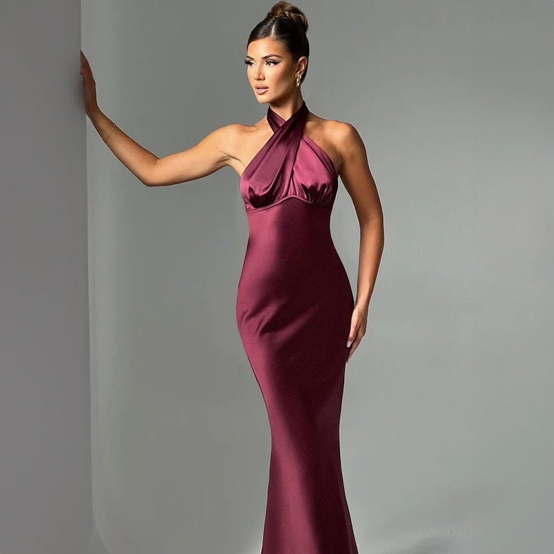 Elegant Backless Sleeveless Dress - Summer Fashion Dress