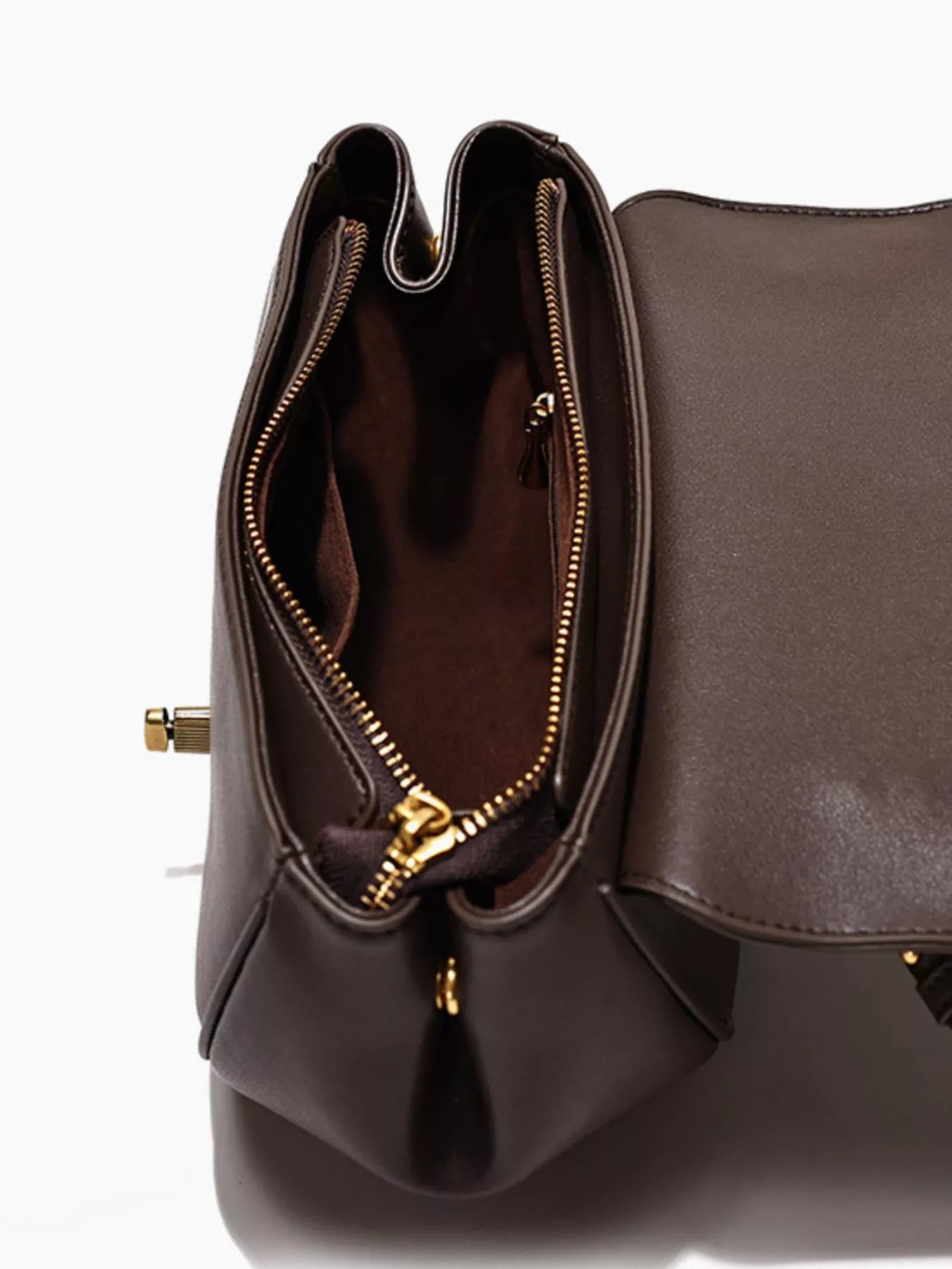 Saddle Shoulder Bag - Vintage Leather Small Design - Fashions Envy