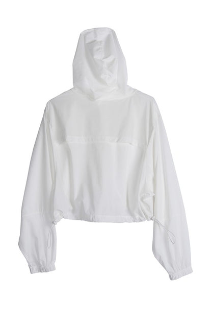 Long Sleeve Windbreaker Hoodie Jacket