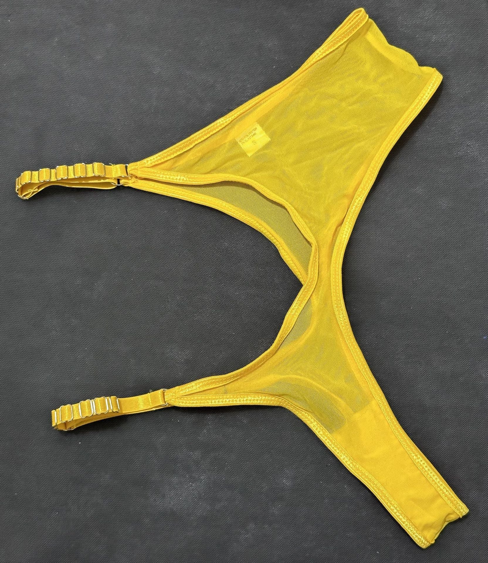 Mesh Lingerie Set - 3 Piece Body Shaping Underwire - Fashions Envy