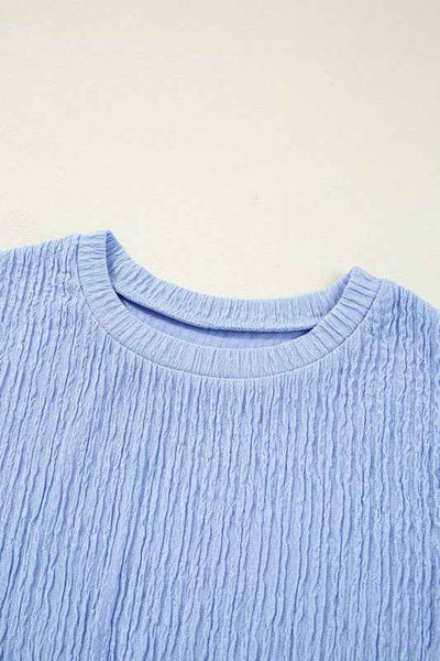 Ruched Side Bodycon Mini Dress - Textured Tank Style