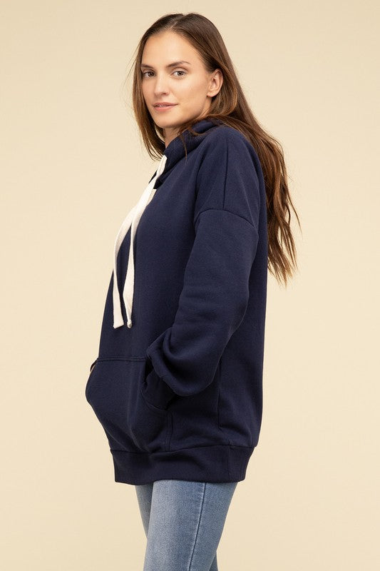 Cozy Oversized Hoodie Longline Sweatshirt