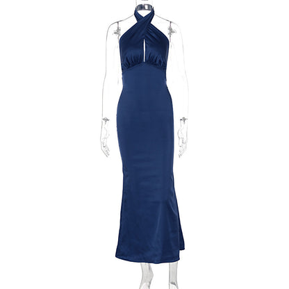 Elegant Backless Sleeveless Dress - Summer Fashion Dress