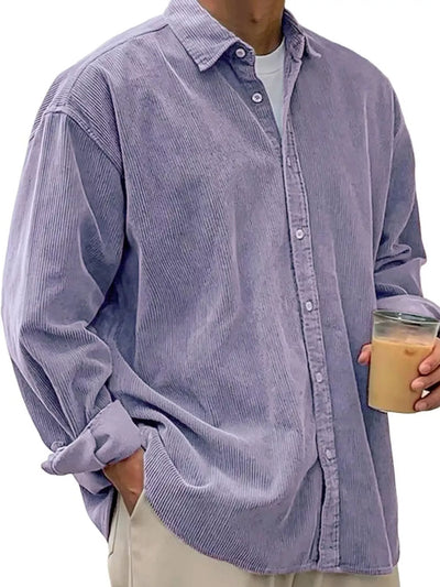 Men's Full Size Button Up Long Sleeve Shirt Plus Size - Fashions Envy