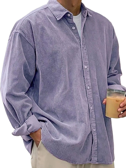 Men's Full Size Button Up Long Sleeve Shirt Plus Size - Fashions Envy