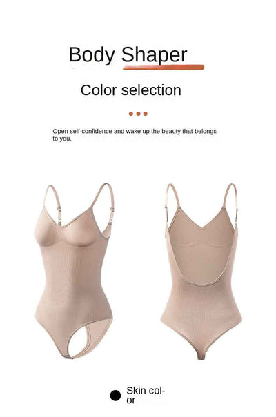 Backless Shapewear Thong Bodysuit - Butt Lifting Bodyshaper