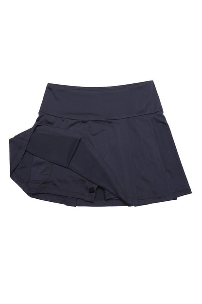 Solid Light Fabric Tennis Skirt