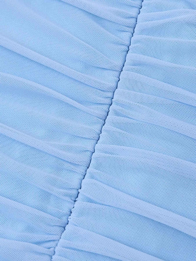 Off-Shoulder Ruched Mermaid Maxi Dress