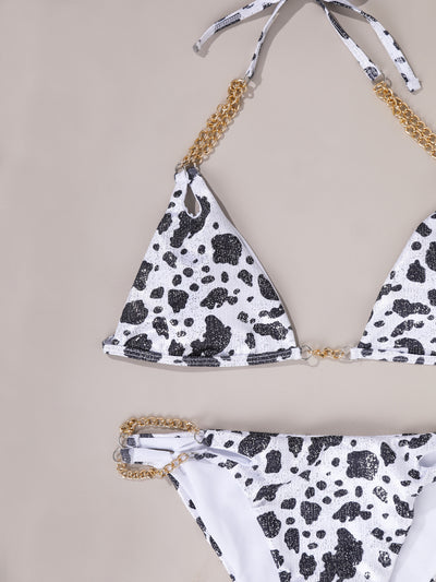Cow Print Swimsuit - Bold Animal Pattern Style