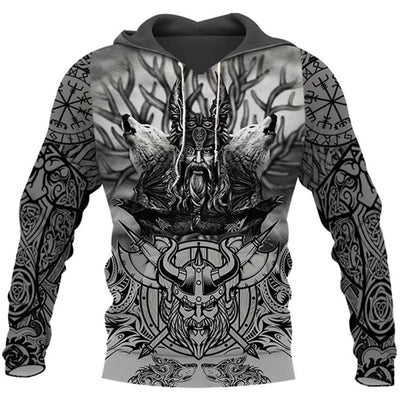 Viking Tattoo Hoodie - Anime Game Graphic Pullover