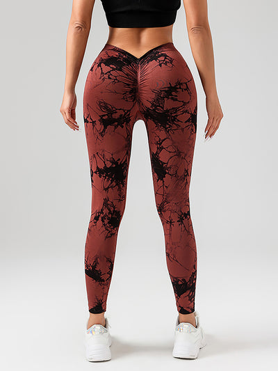 Butt Lifting Yoga Leggings - Tie Dye High Waist Activewear