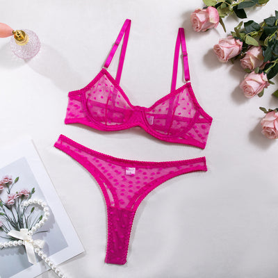 Lingerie Set - Bra and Thong Two-Piece Intimate Wear