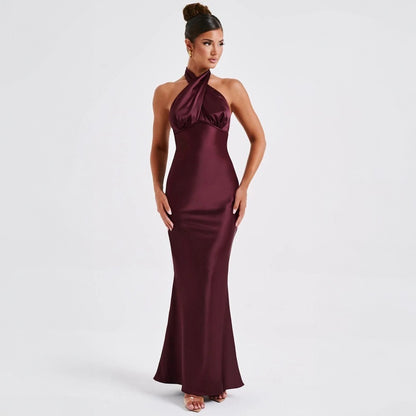 Elegant Backless Sleeveless Dress - Summer Fashion Dress