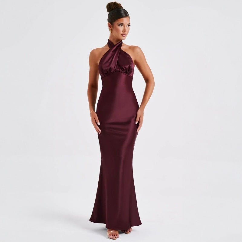 Elegant Backless Sleeveless Dress - Summer Fashion Dress