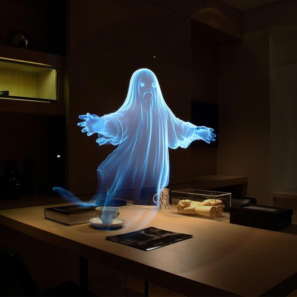 3D Hologram Fan Projector - 224 LED Naked-Eye Display for Parties