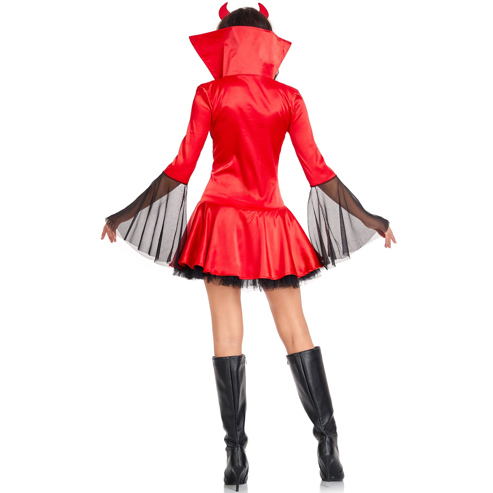 Devil Costume - Sexy Halloween Long Sleeve Outfit
