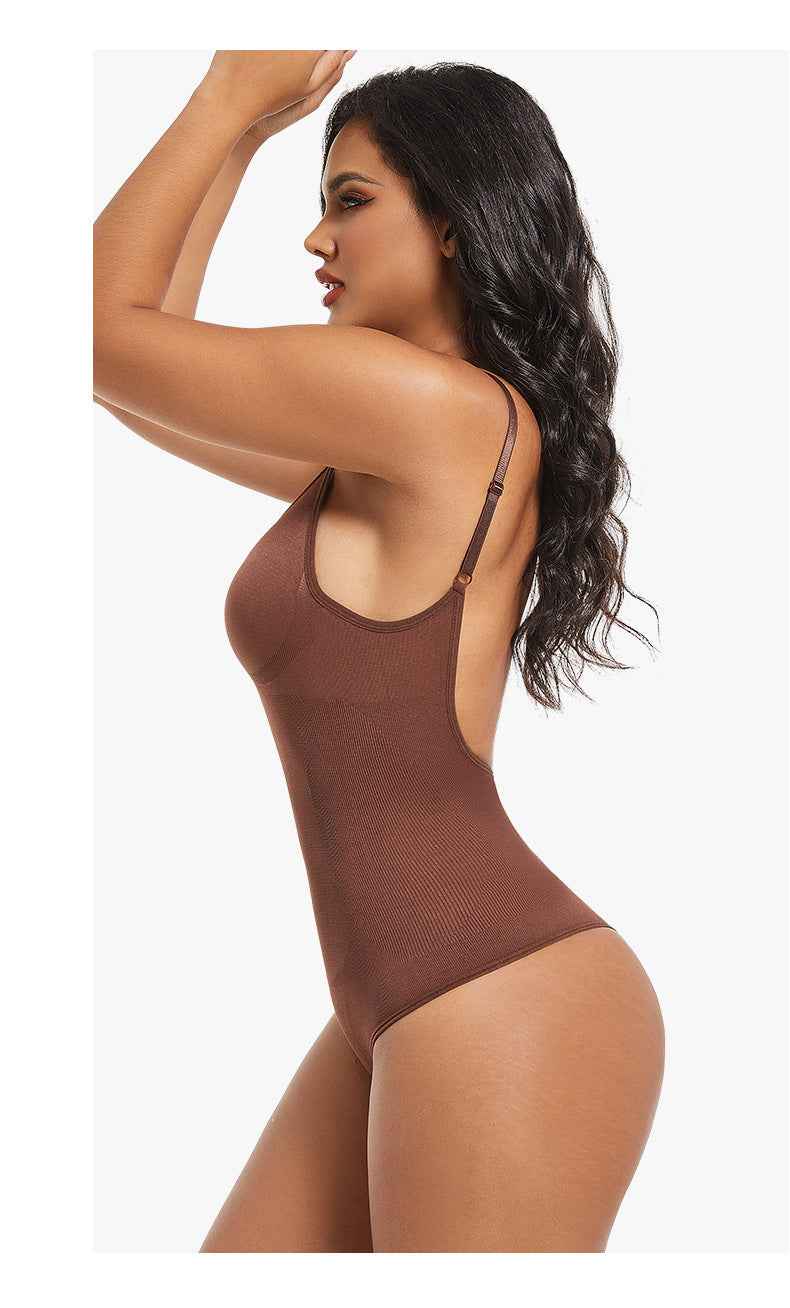 Backless Shapewear Thong Bodysuit - Butt Lifting Bodyshaper