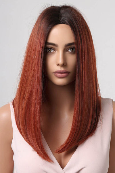 13*2" Full-Machine Wigs Synthetic Mid-Length Straight 27" - Fashions Envy