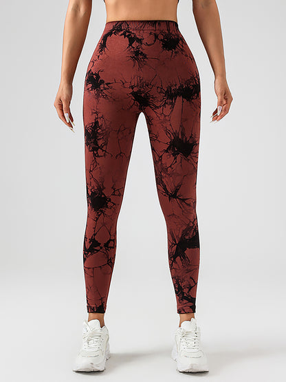 Butt Lifting High Stretch Tie Dye Slimming Activewear Yoga Leggings