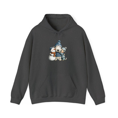 Snowman Puppy Hoodie - Adorable Winter Dog Sweatshirt