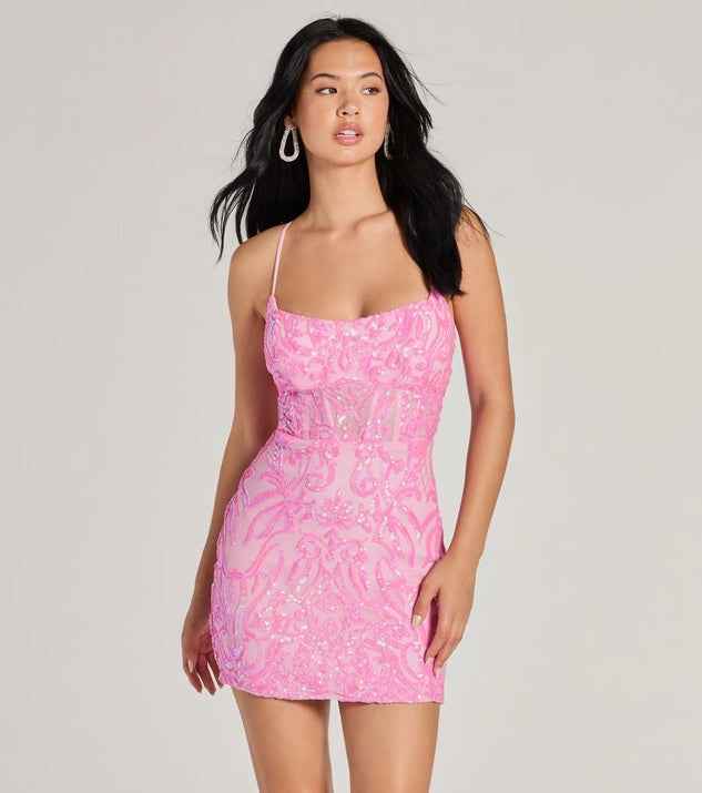 Sexy Sequin Spaghetti Strap Mini Dress